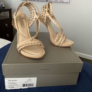 BCBG MaxAzria beige leather sandals 6.5